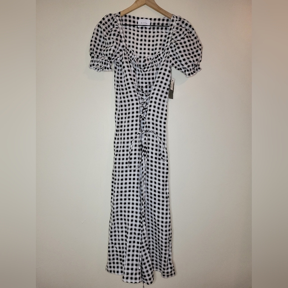 NWT Sleeper Marquise black and white gingham, sz xs - Picture 5 of 16